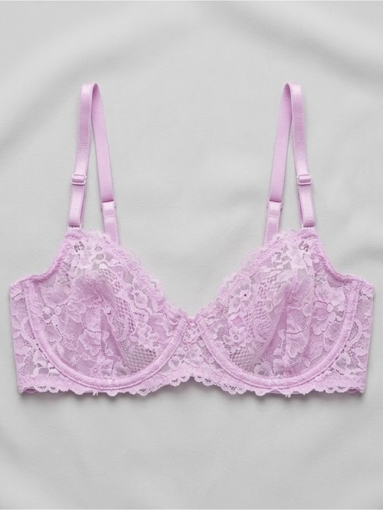 Savage X Fenty Other - Savage X Fenty Women’s Size M Purple Floral Lace Underwire Bra - Like New